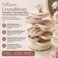 Thrivpure™ CrystalBloom Jewelry Carousel Box