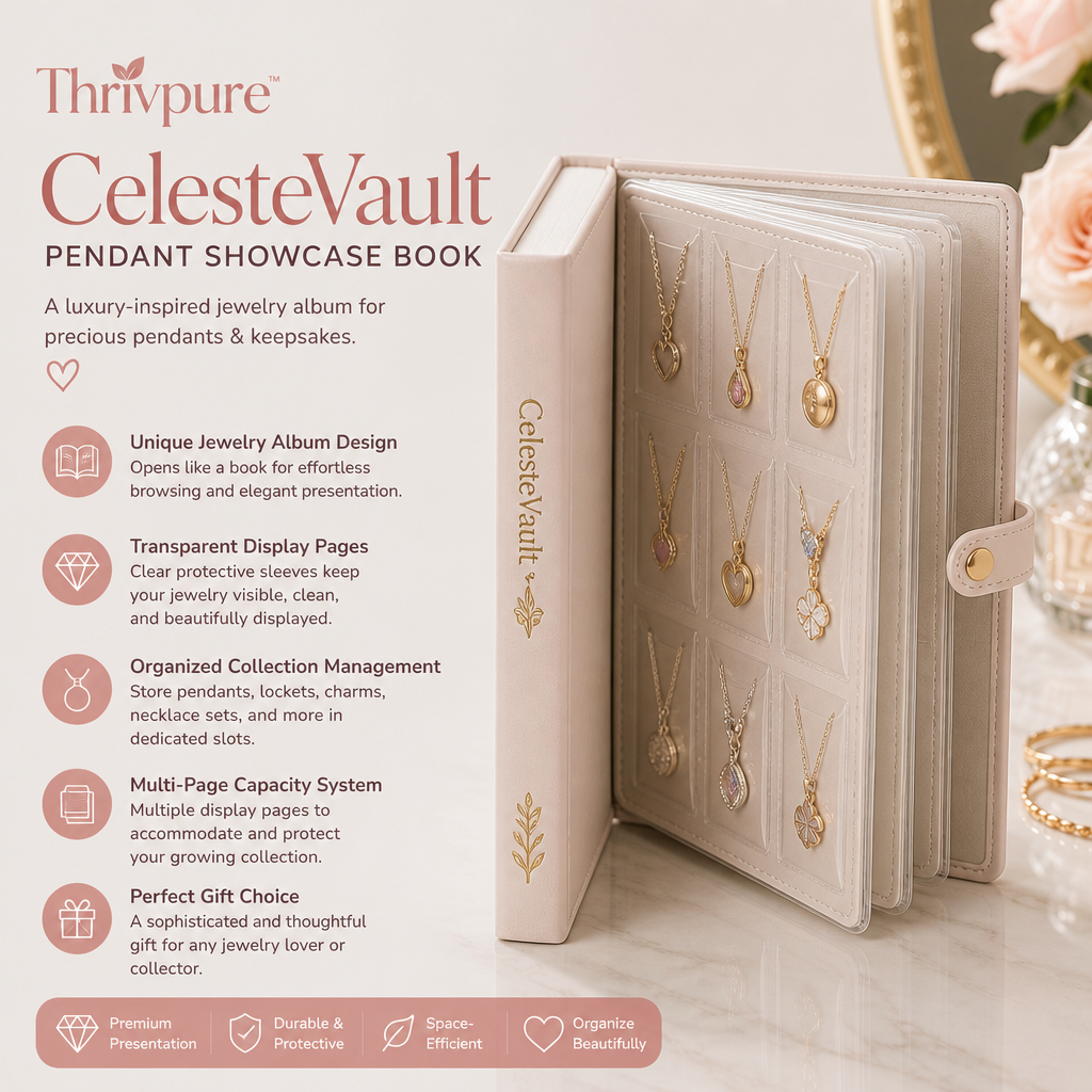 Thrivpure™ CelesteVault Pendant Showcase Book